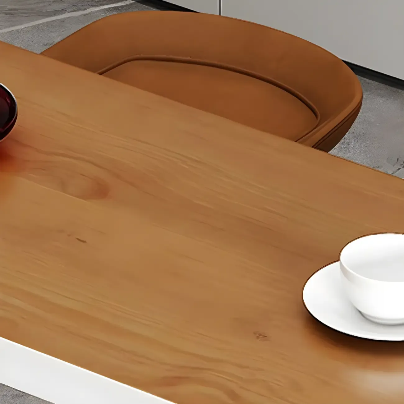 Glam Brown Wooden Free Form White Iron Storage Bar Tables Image - 9