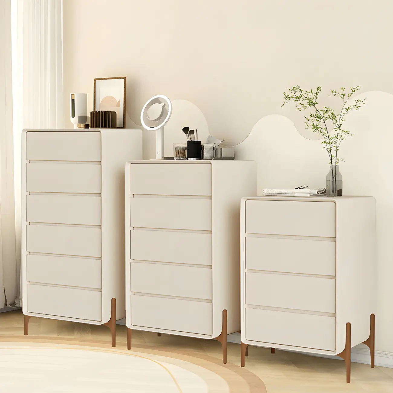 Modern Vertical Solid Wood Soft-Close Storage Chest Image - 1 | homeyfad