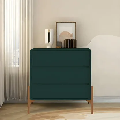 Modern Vertical Solid Wood Soft-Close Storage Chest Image - 12