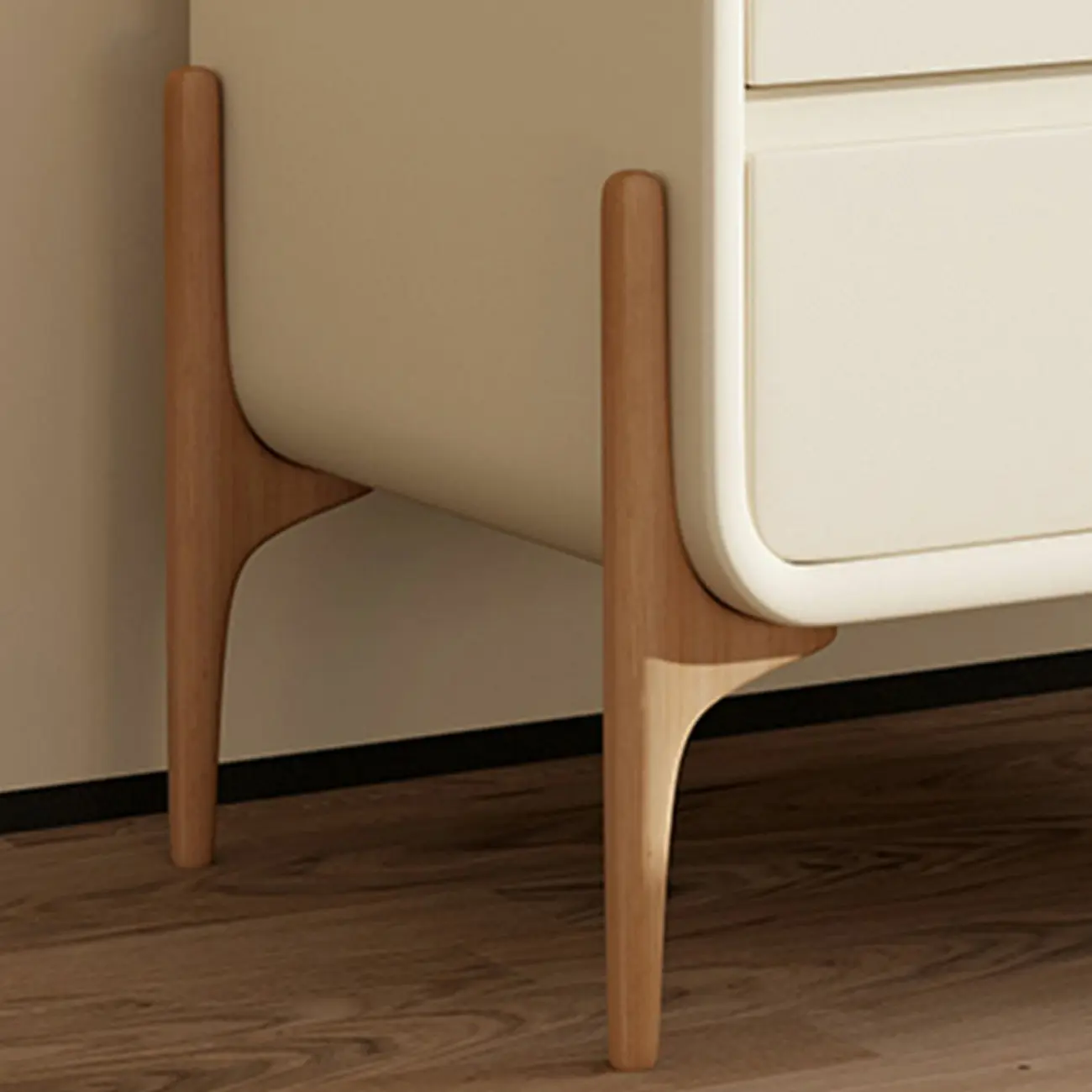 Modern Vertical Solid Wood Soft-Close Storage Chest Image - 5 | homeyfad