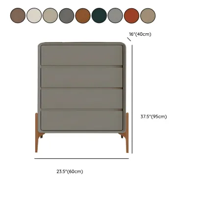 Modern Vertical Solid Wood Soft-Close Storage Chest Image - 47