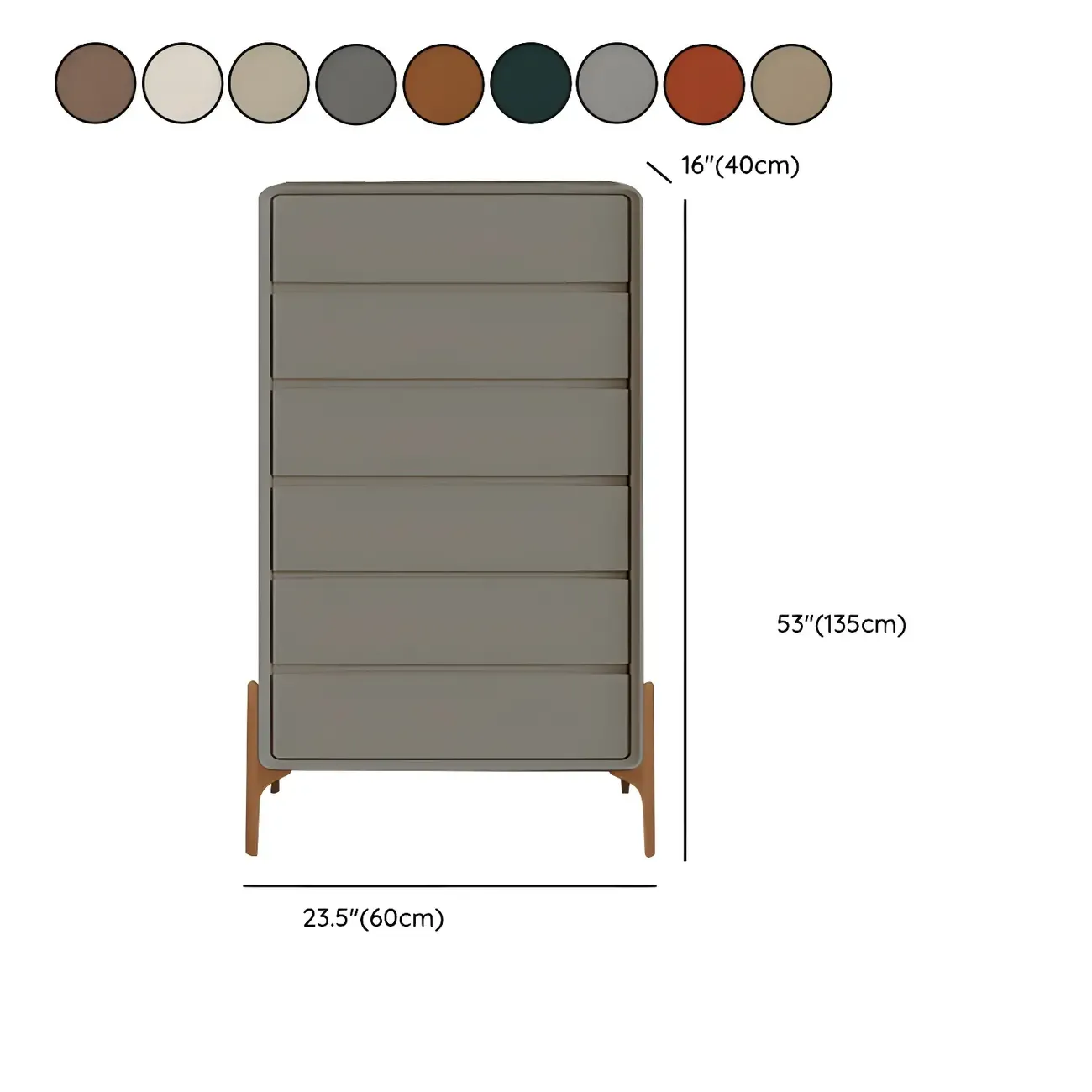 Modern Vertical Solid Wood Soft-Close Storage Chest Image - 49
