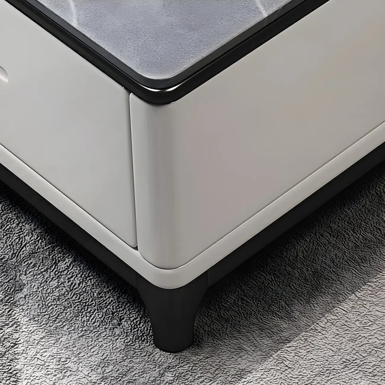 Contemporary Stone Mueble Para TV Stand with Drawer for Home Image - 9