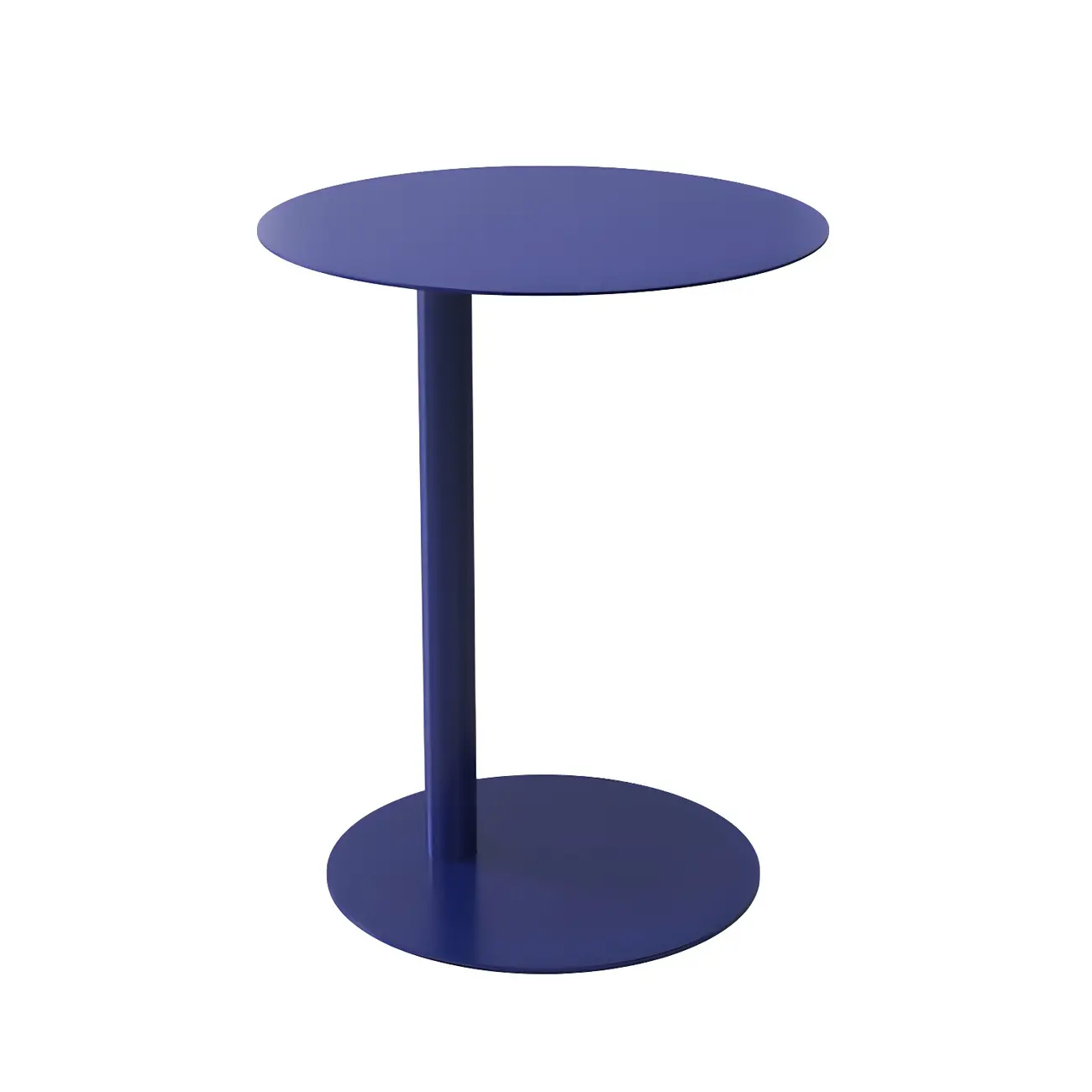 Colorful Round Metal C-Shaped Side Table for Living Room Image - 9 | homeyfad