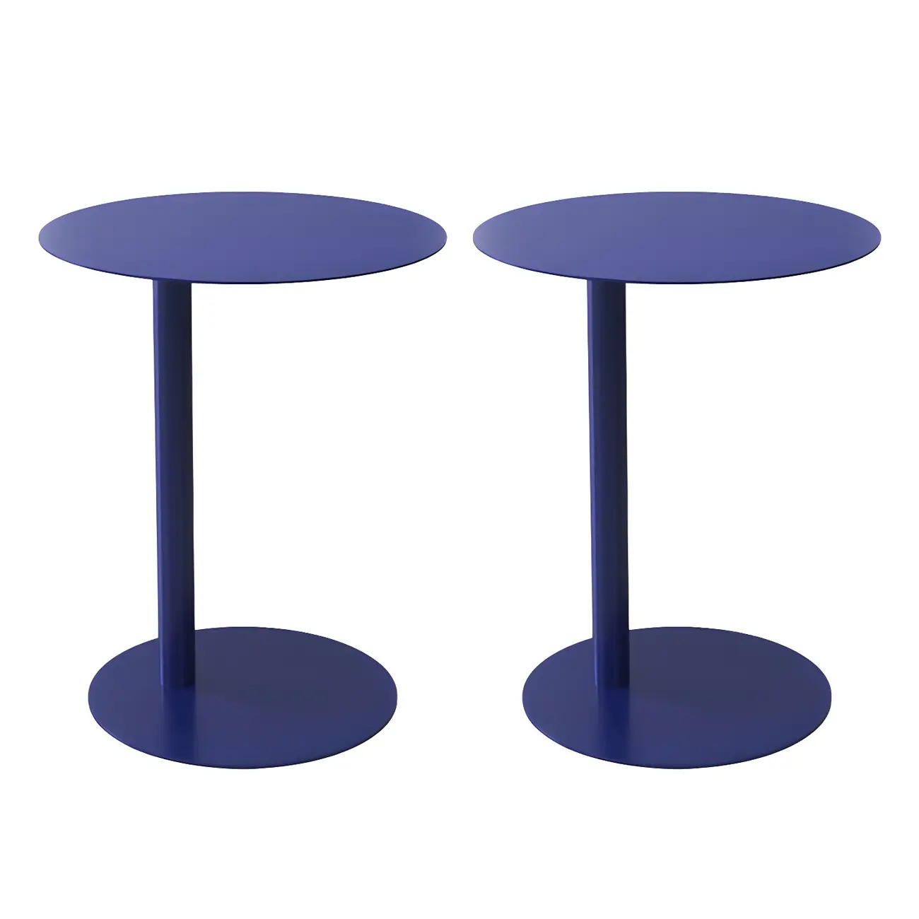 Colorful Round Metal C-Shaped Side Table for Living Room Image - 11 | homeyfad