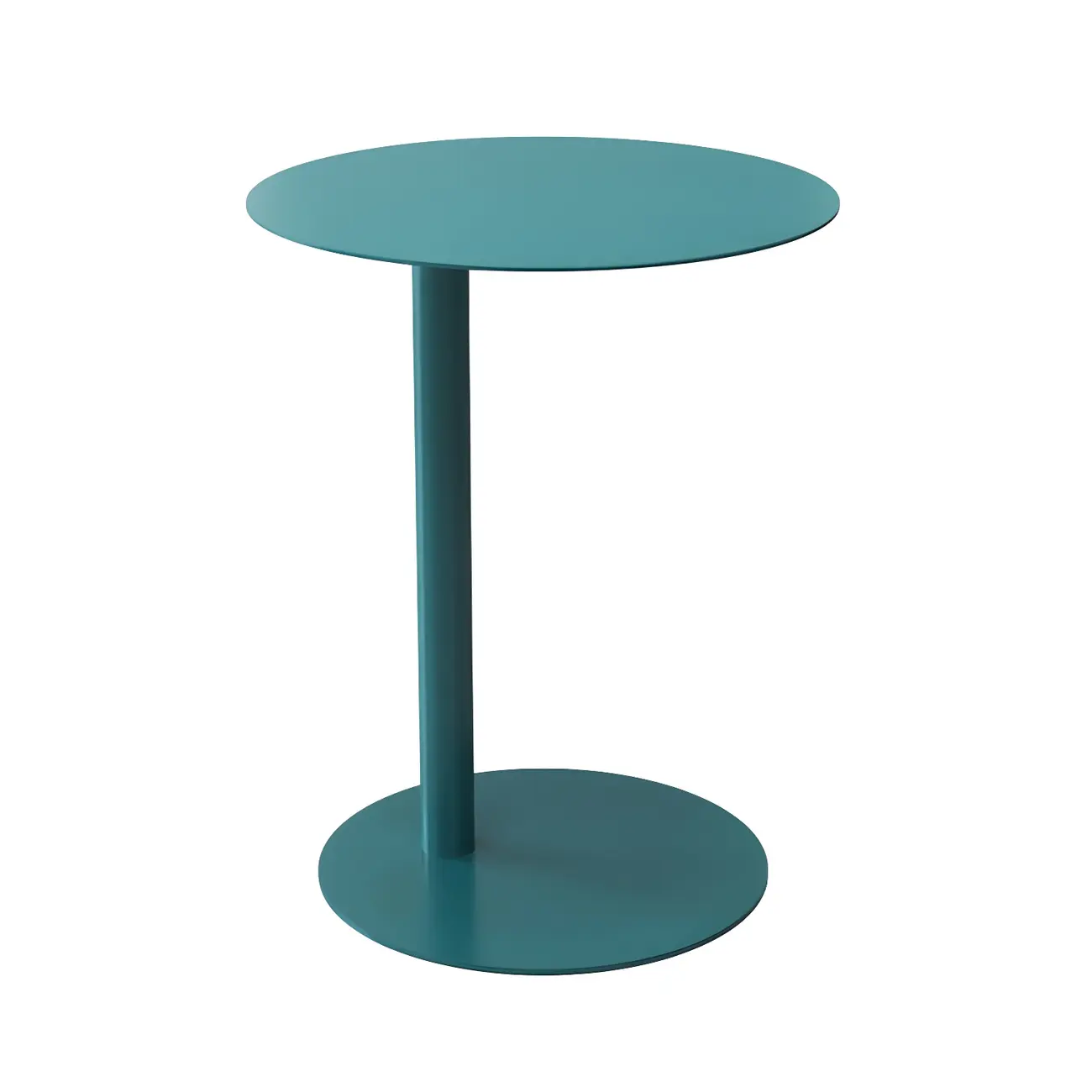 Colorful Round Metal C-Shaped Side Table for Living Room Image - 17 | homeyfad