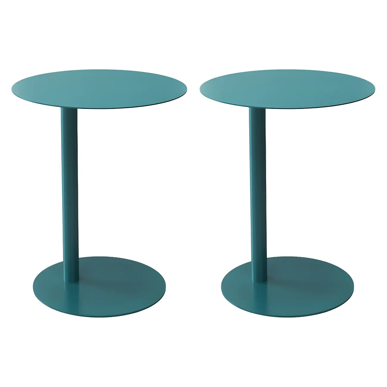Colorful Round Metal C-Shaped Side Table for Living Room Image - 20 | homeyfad