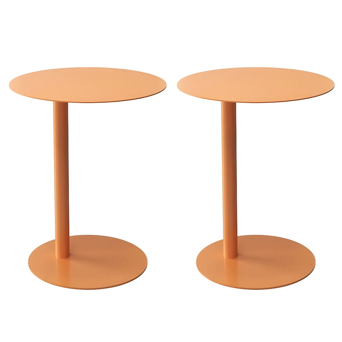 Colorful Round Metal C-Shaped Side Table for Living Room Image - 23 | homeyfad