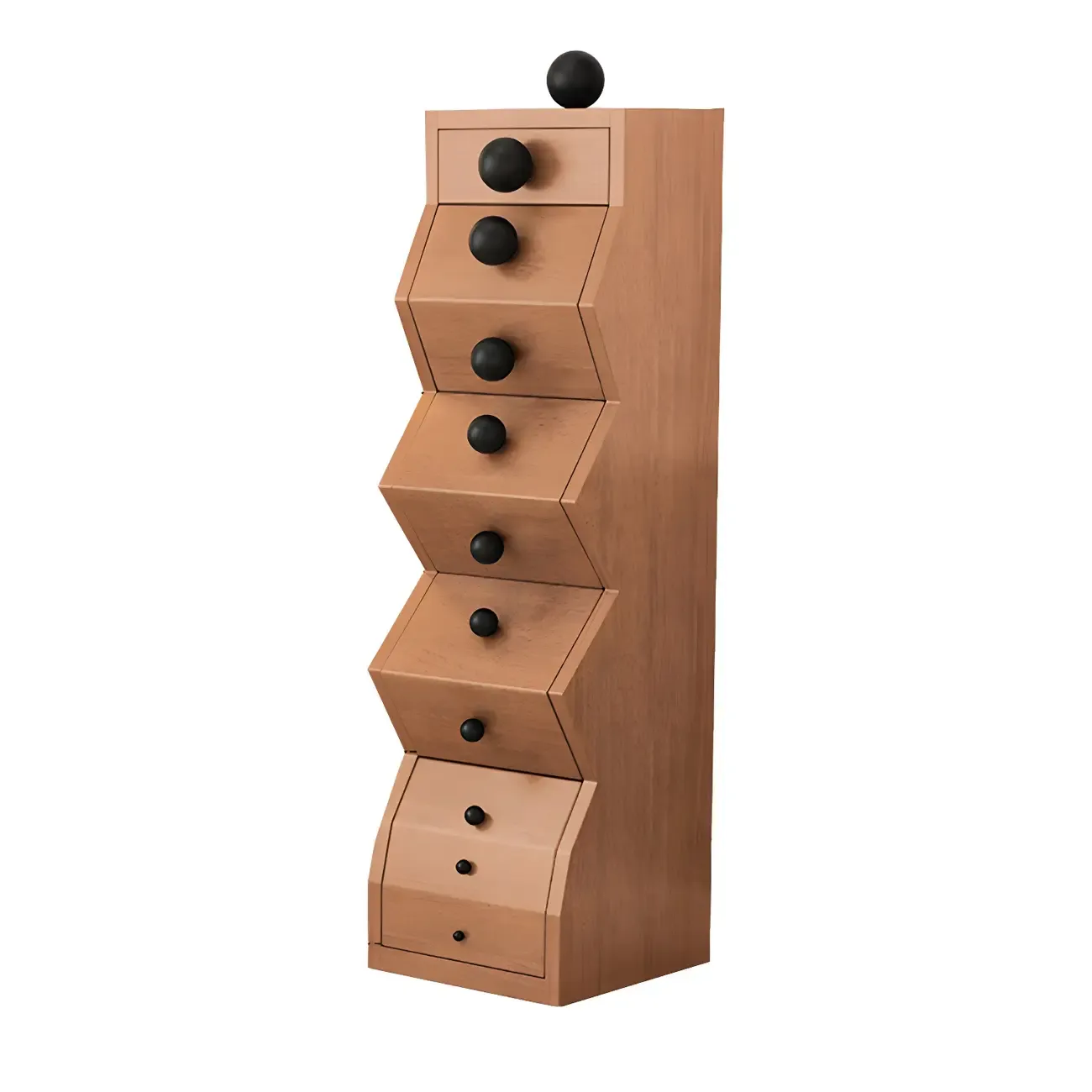 49" 6-drawer Modern Wood Narrow Elegant Lingerie Chest Image - 5