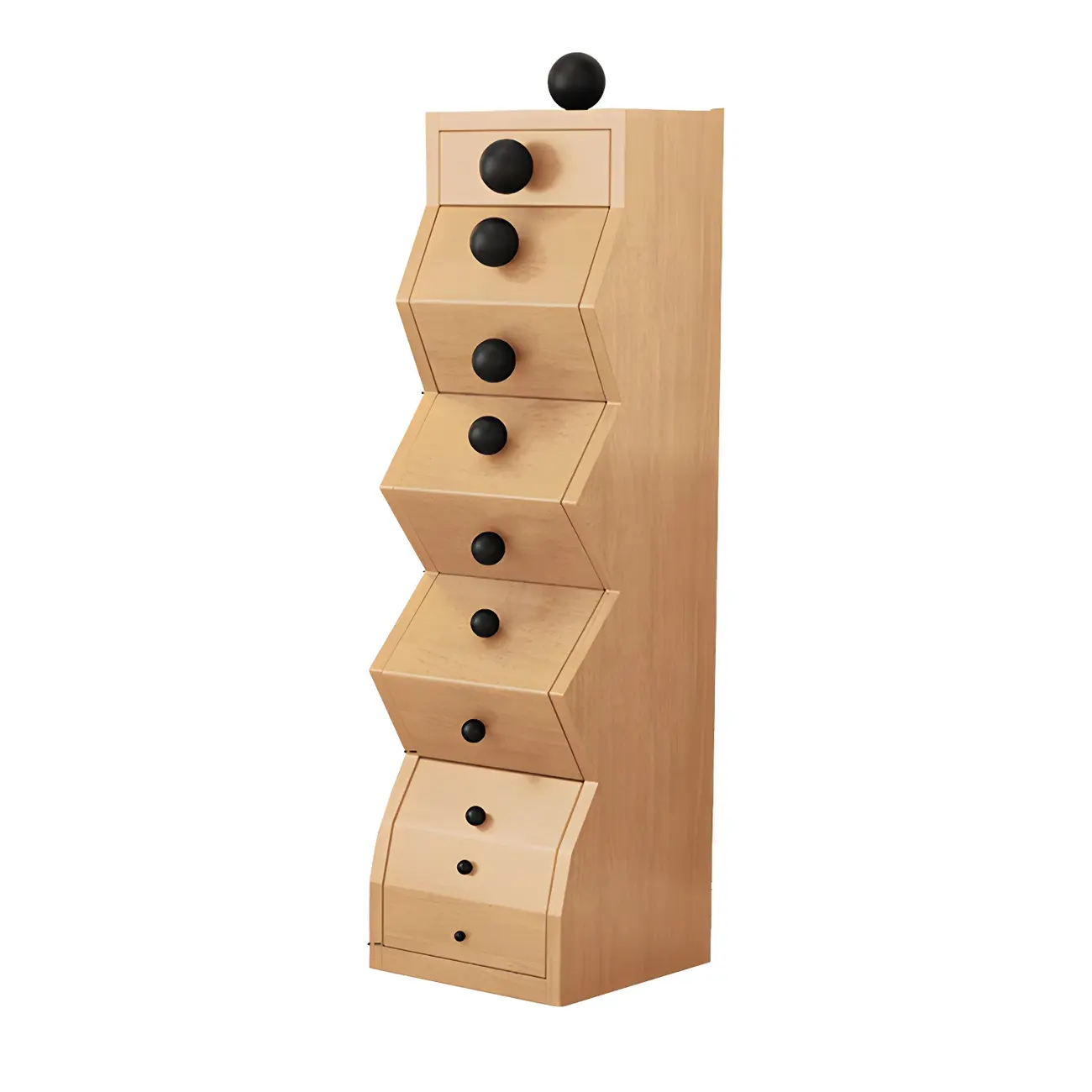 49" 6-drawer Modern Wood Narrow Elegant Lingerie Chest Image - 7 | homeyfad