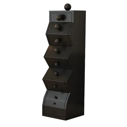 49" 6-drawer Modern Wood Narrow Elegant Lingerie Chest Image - 9