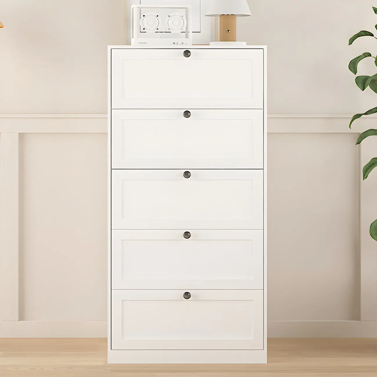 Elegant White Steel Dressers & Chests with Drawers for Home Image - 5 | homeyfad