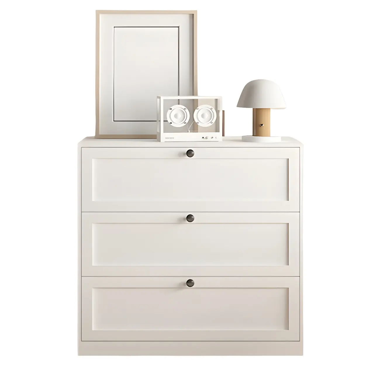 Elegant White Steel Dressers & Chests with Drawers for Home Image - 9 | homeyfad