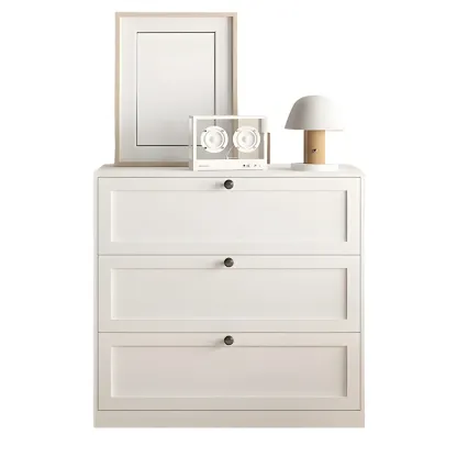 Elegant White Steel Dressers & Chests with Drawers for Home Image - 9