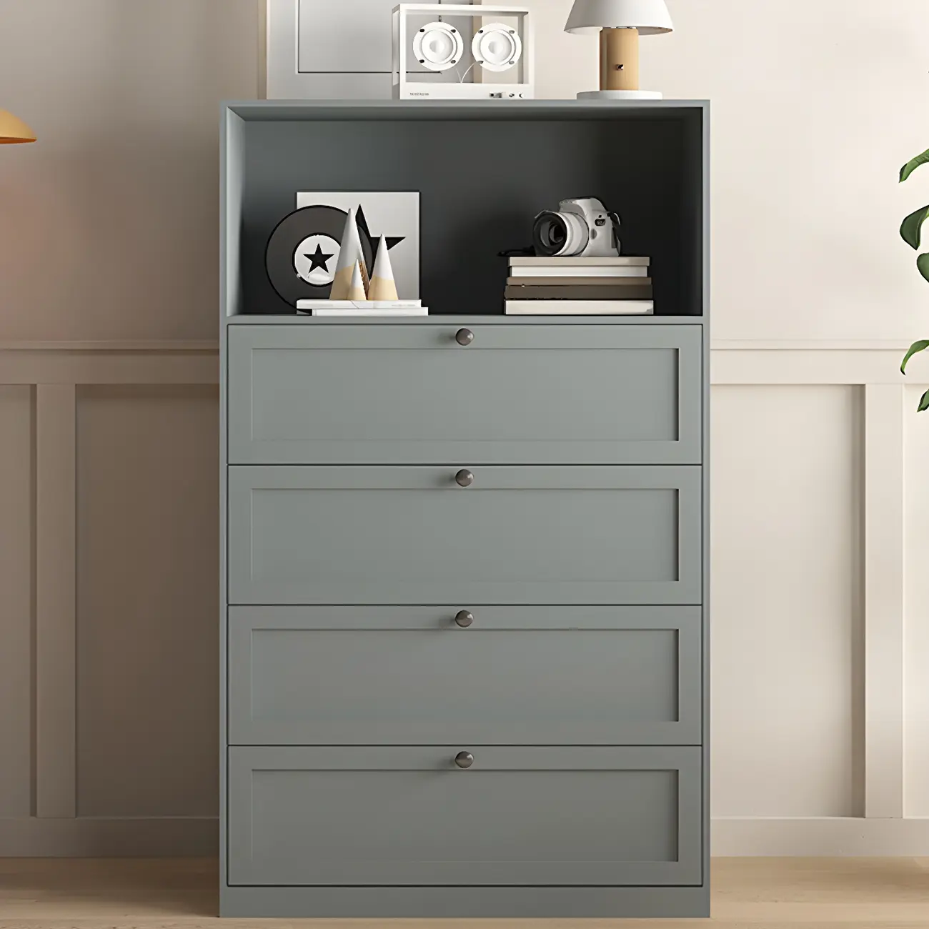 Elegant White Steel Dressers & Chests with Drawers for Home Image - 17 | homeyfad