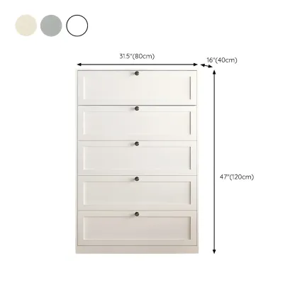 Elegant White Steel Dressers & Chests with Drawers for Home #size