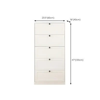 Elegant White Steel Dressers & Chests with Drawers for Home Image - 25