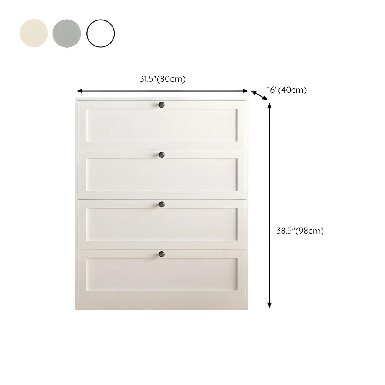 Elegant White Steel Dressers & Chests with Drawers for Home Image - 26 | homeyfad