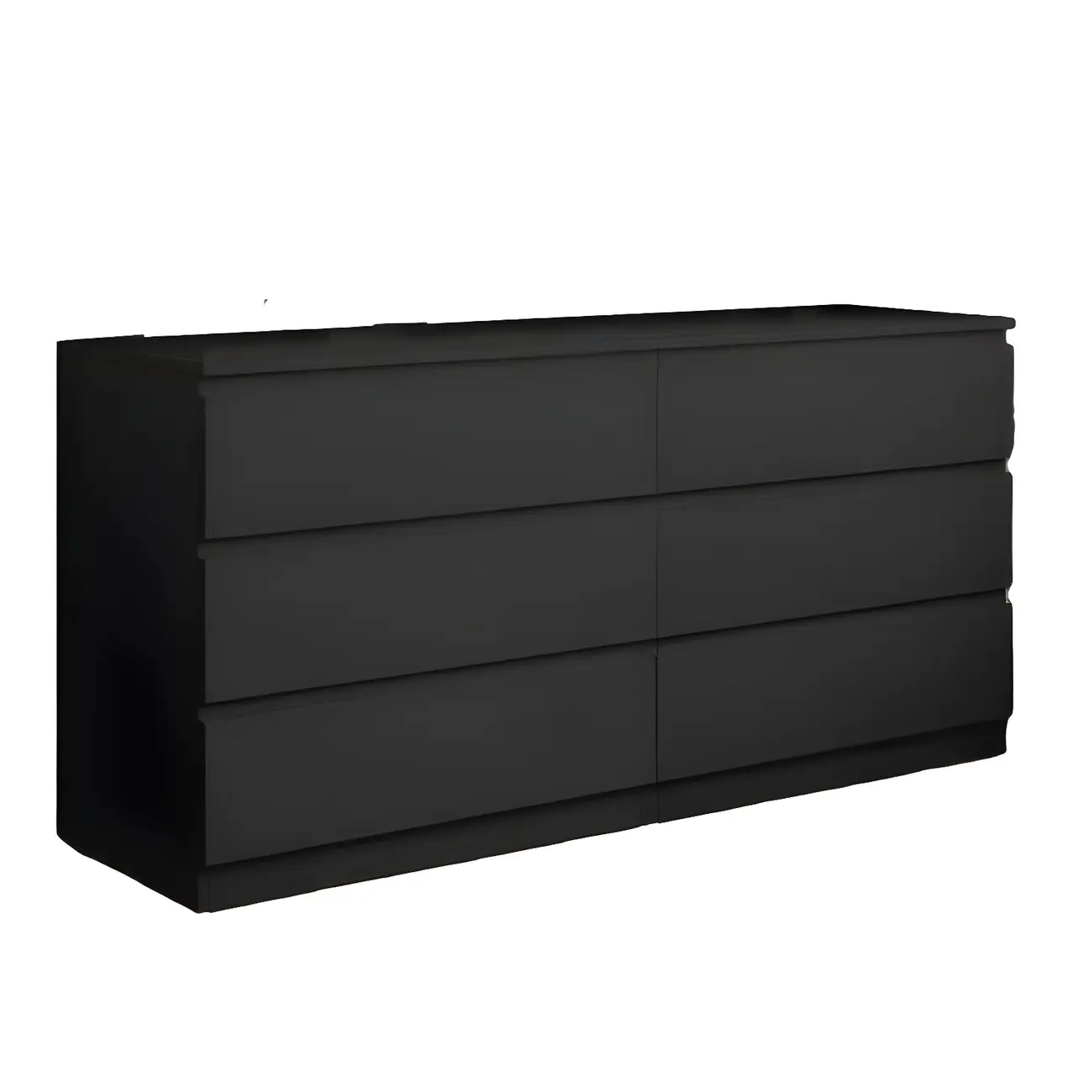 Modern 6-Drawer Wood Double Dresser Wide Chest of Drawers for Bedroom Image - 15 | homeyfad