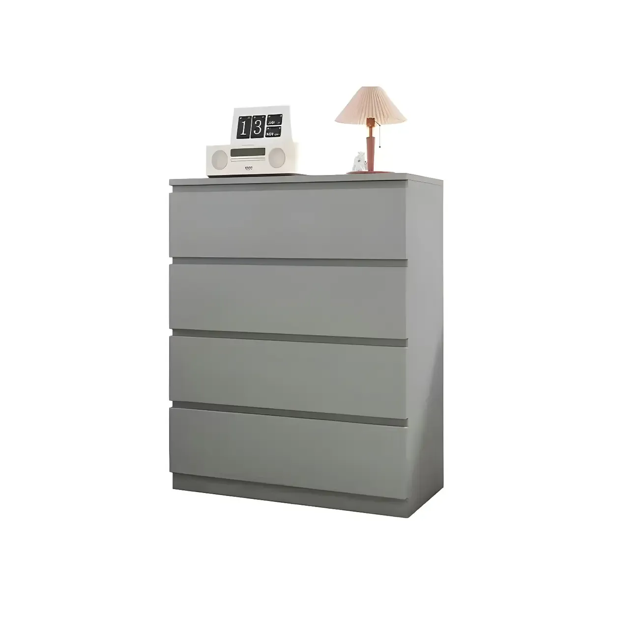 Modern 6-Drawer Wood Double Dresser Wide Chest of Drawers for Bedroom Image - 17