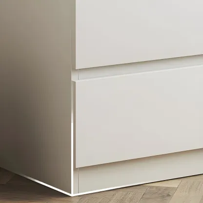 Modern 6-Drawer Wood Double Dresser Wide Chest of Drawers for Bedroom Image - 7