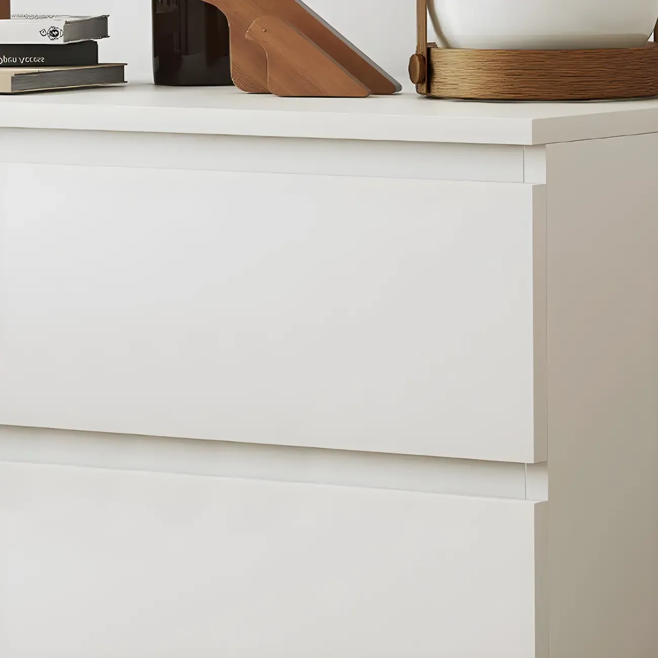 Modern 6-Drawer Wood Double Dresser Wide Chest of Drawers for Bedroom Image - 6