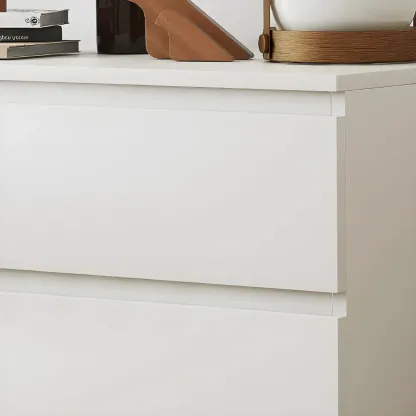 Modern 6-Drawer Wood Double Dresser Wide Chest of Drawers for Bedroom Image - 6