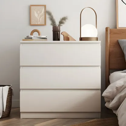 Modern 6-Drawer Wood Double Dresser Wide Chest of Drawers for Bedroom Image - 3