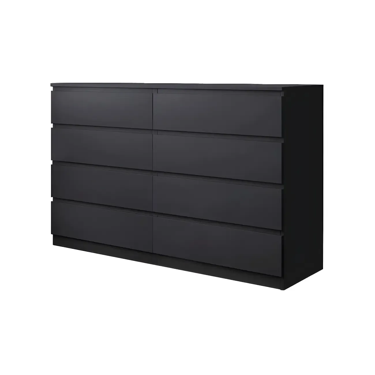 Modern 6-Drawer Wood Double Dresser Wide Chest of Drawers for Bedroom Image - 24