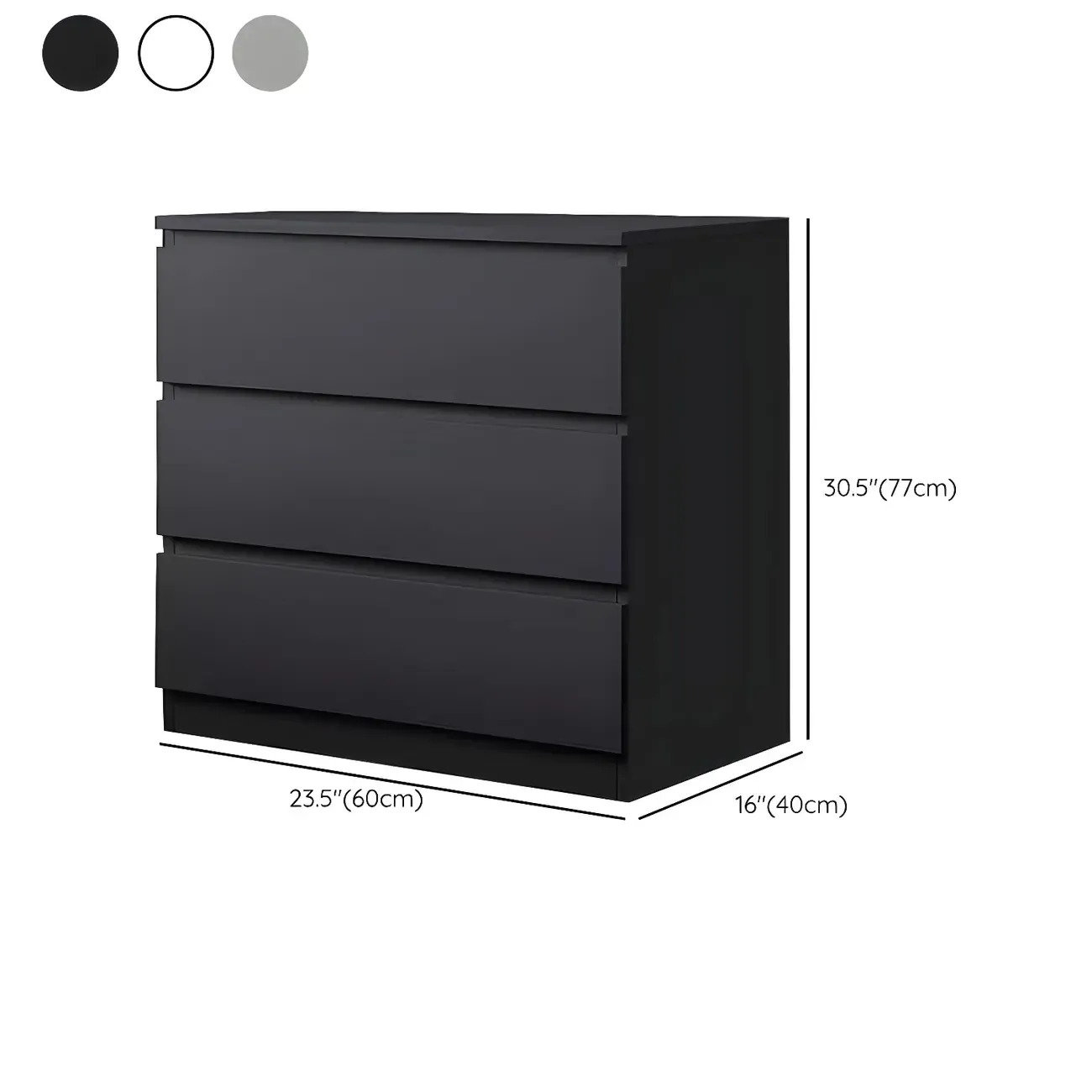 Modern 6-Drawer Wood Double Dresser Wide Chest of Drawers for Bedroom #size