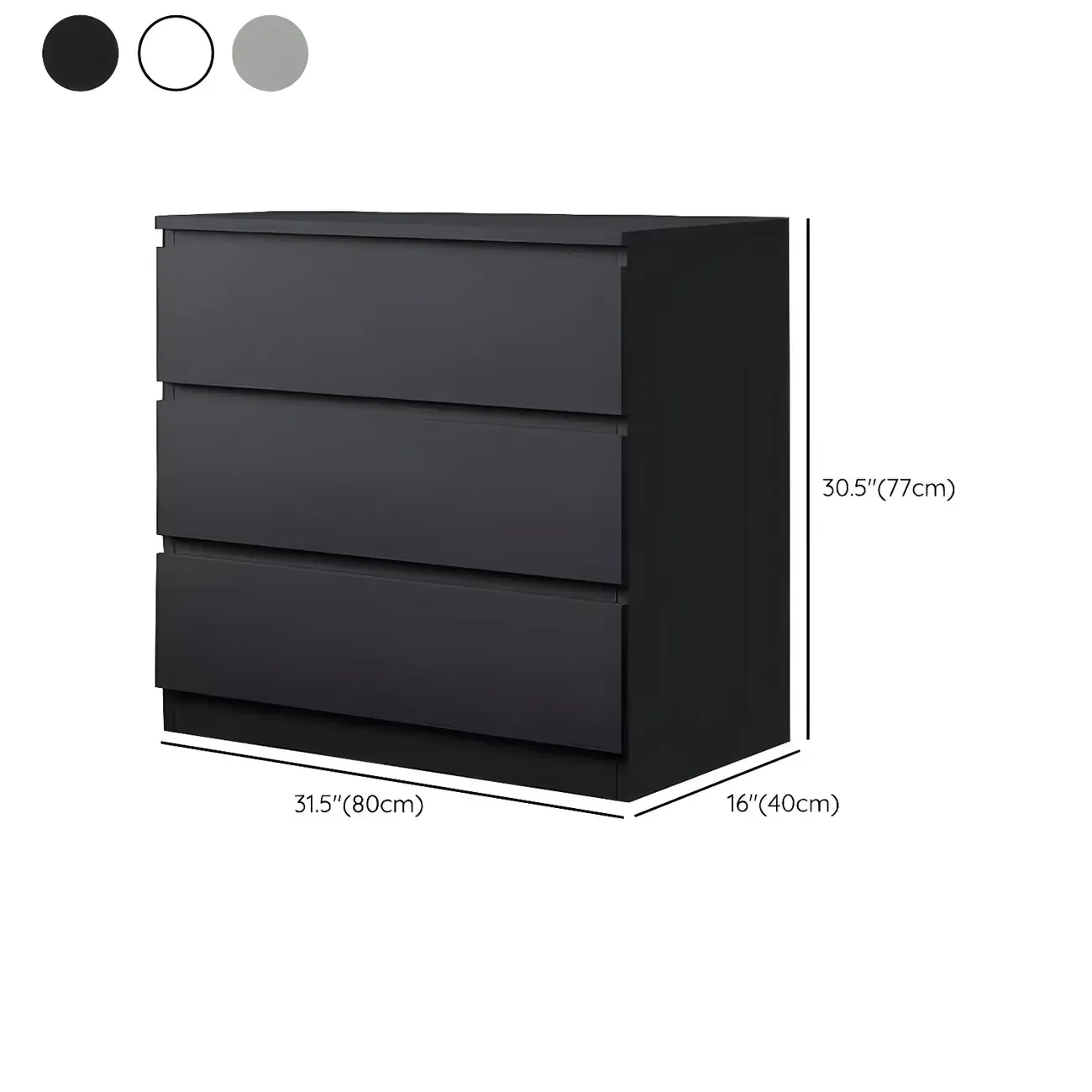 Modern 6-Drawer Wood Double Dresser Wide Chest of Drawers for Bedroom Image - 28