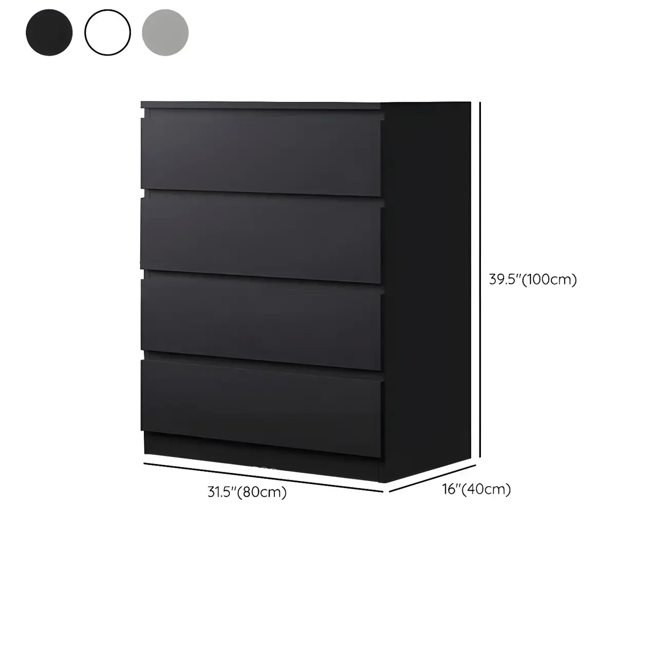 Modern 6-Drawer Wood Double Dresser Wide Chest of Drawers for Bedroom Image - 29