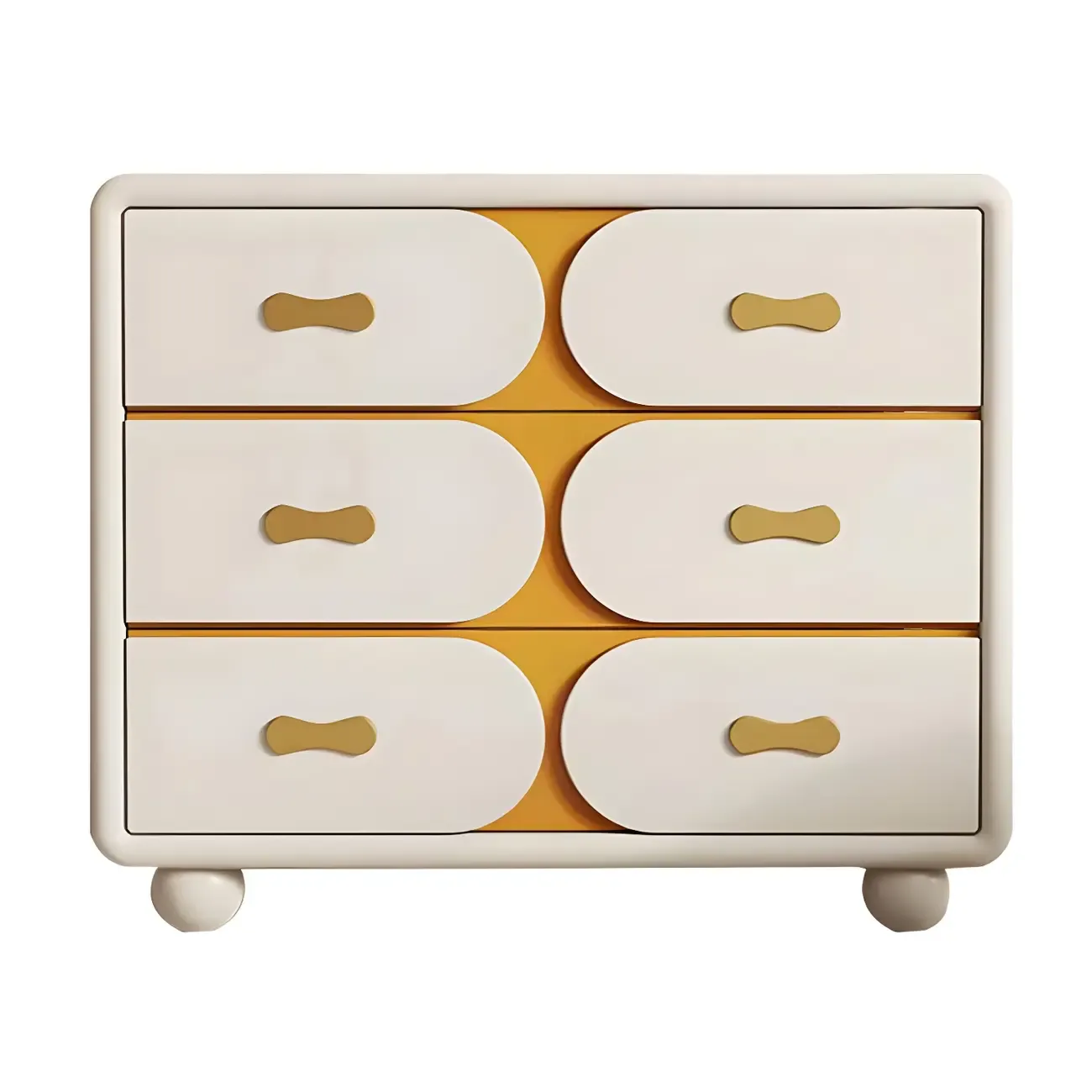 Classic Wooden Off-White Chests with Storage & Drawers Image - 7