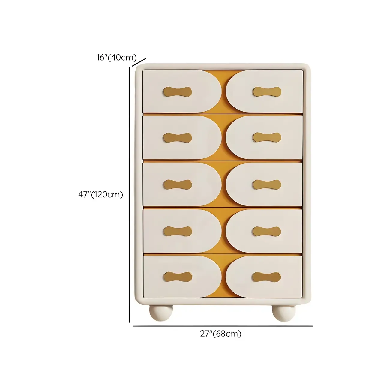Classic Wooden Off-White Chests with Storage & Drawers Image - 12