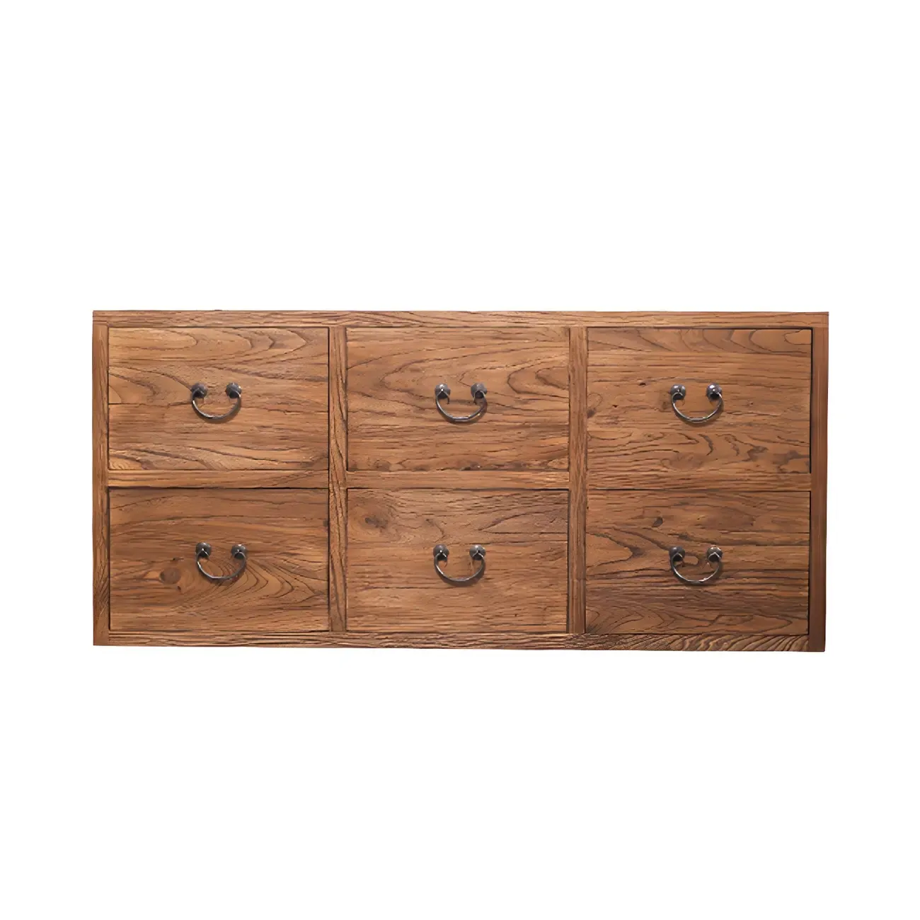 Traditional 8-Drawer Brown Horizontal Wood Large Dresser Image - 12