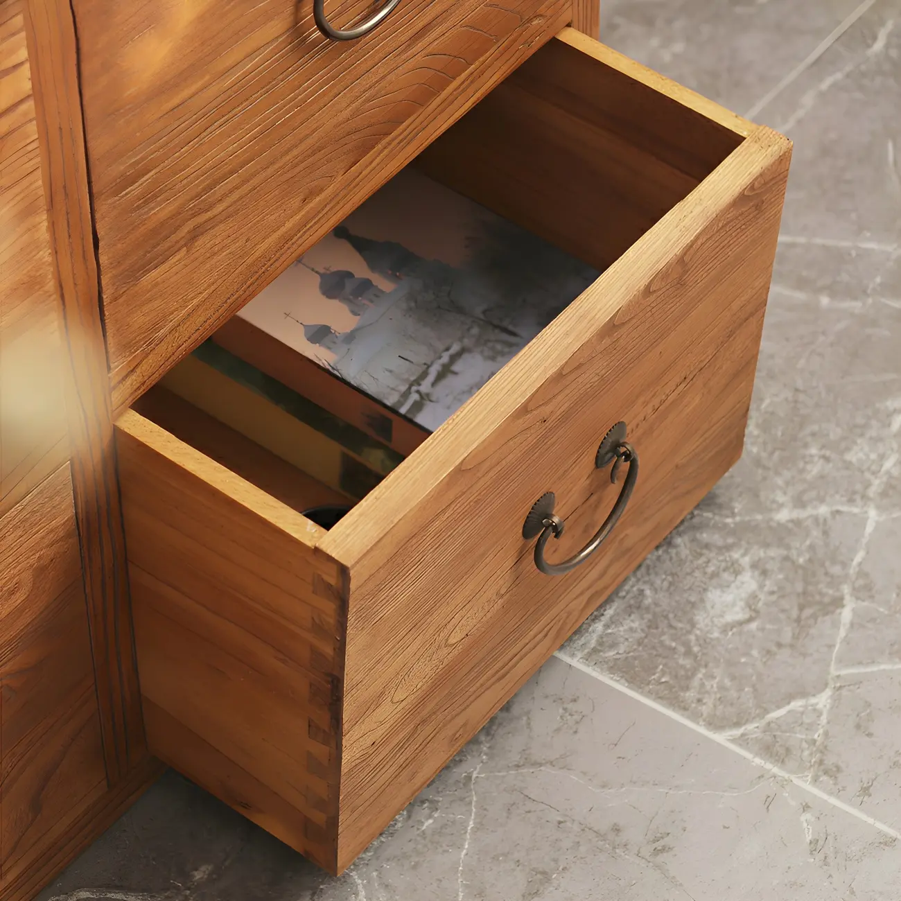 Traditional 8-Drawer Brown Horizontal Wood Large Dresser Image - 6 | homeyfad