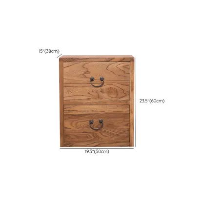 Traditional 8-Drawer Brown Horizontal Wood Large Dresser #size