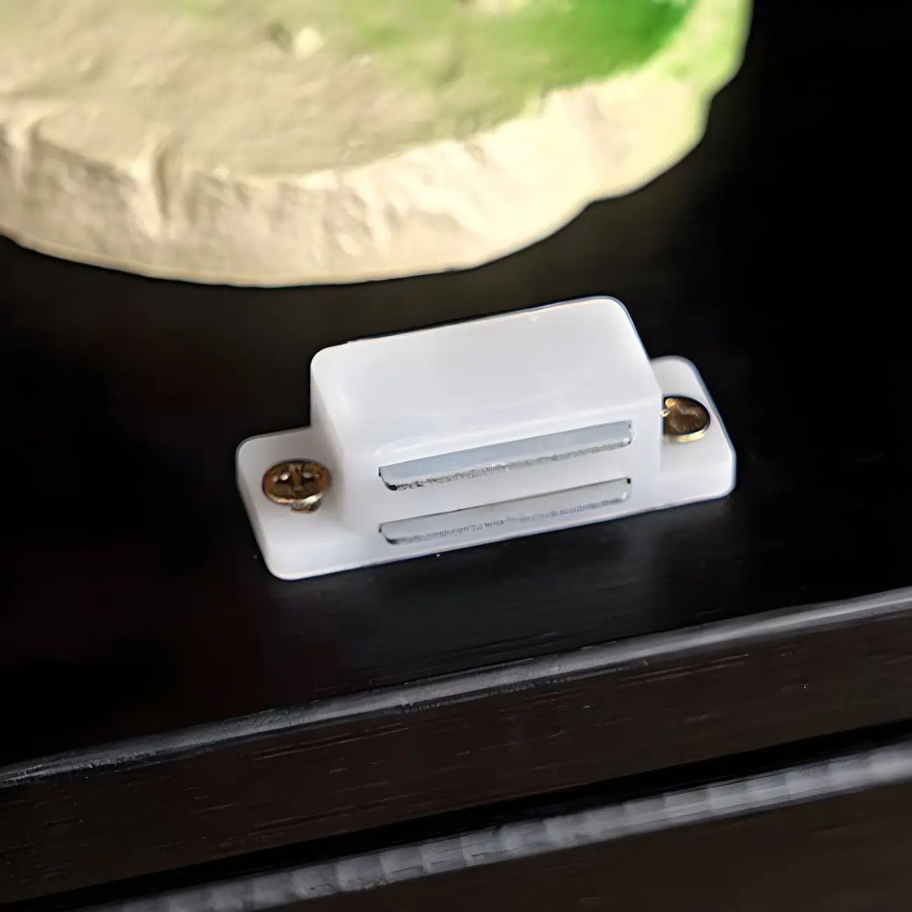 Rectangular Black Bamboo Wood Display Cabinet with Doors Image - 14 | homeyfad