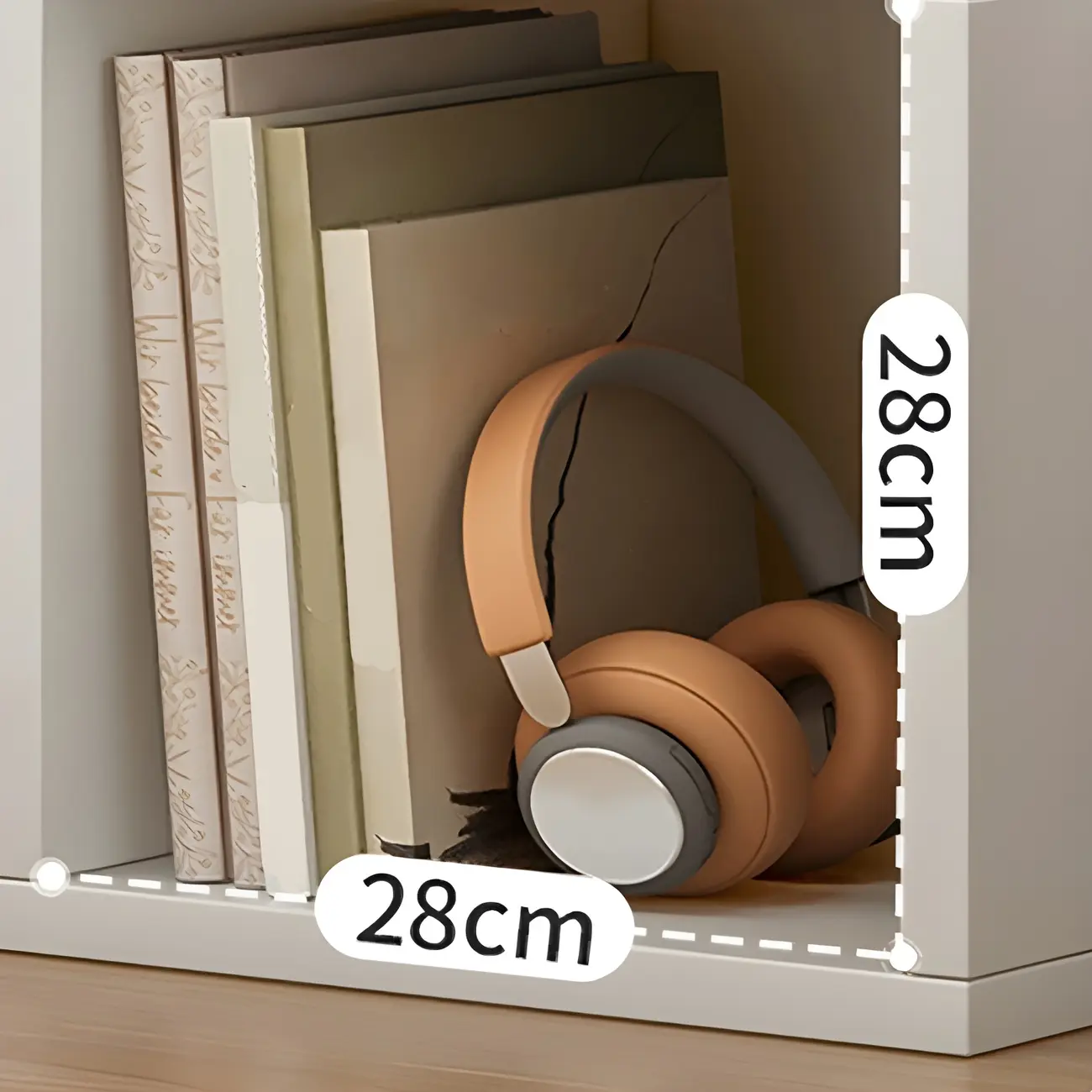 Minimalist Horizontal White Wood Open Cube Bookcase Image - 12 | homeyfad