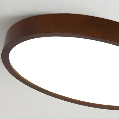 Brown Circular Acrylic Modern Linear Chandelier Light Image - 11