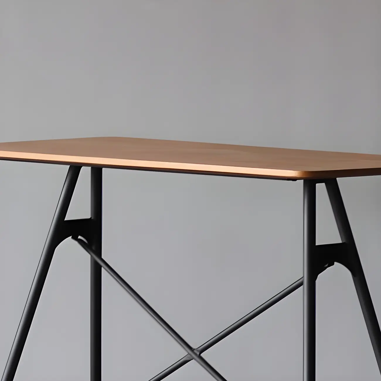 Industrial Lightweight Black Wood Wood-Tone Metal Bar Tables Image - 12 | homeyfad