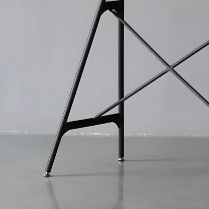 Industrial Lightweight Black Wood Wood-Tone Metal Bar Tables Image - 13