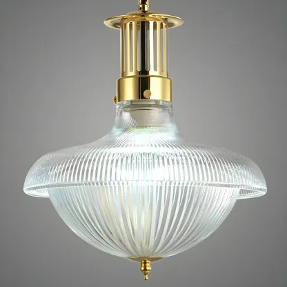 Schoolhouse Glass Gold Chandelier Pendant Light Adjustable Image - 7