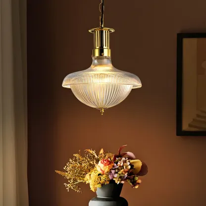 Schoolhouse Glass Gold Chandelier Pendant Light Adjustable Image - 8