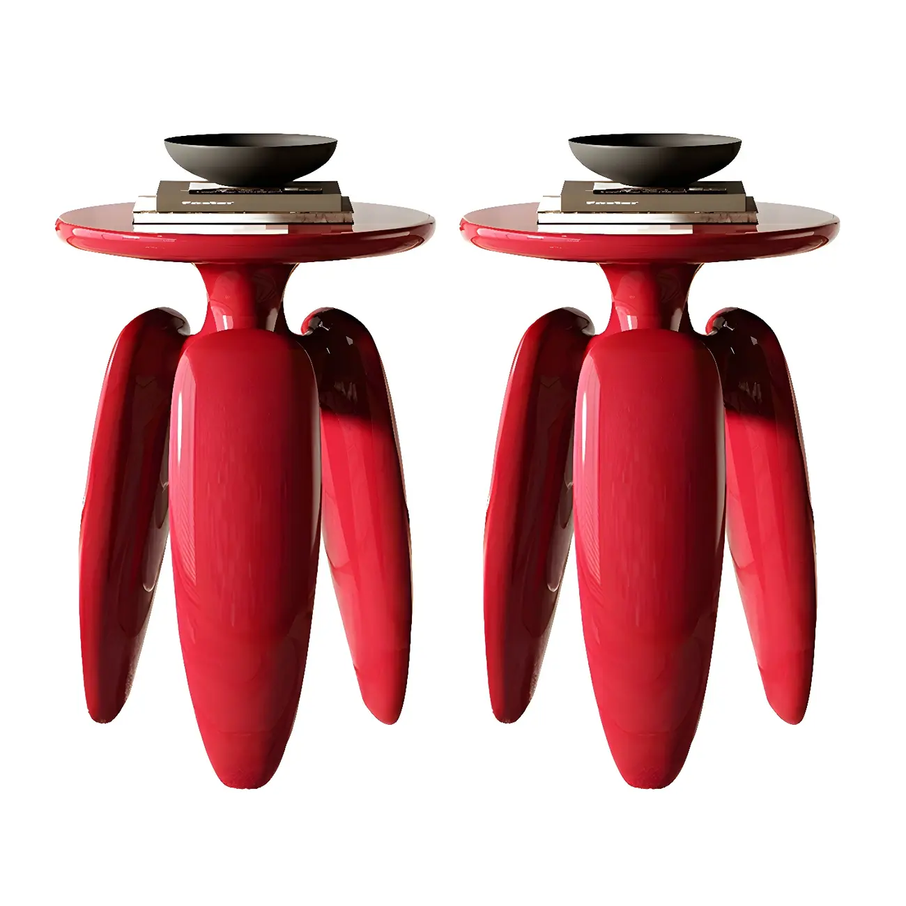 Natural Ash Wood Round Living Room Side Table Three Legs Image - 13 | homeyfad