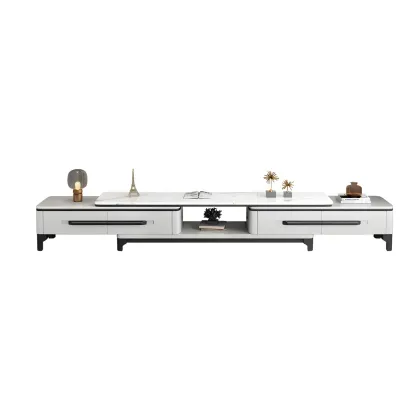 Minimalist Stone Mueble Para TV Stand with Drawers for Home Image - 4