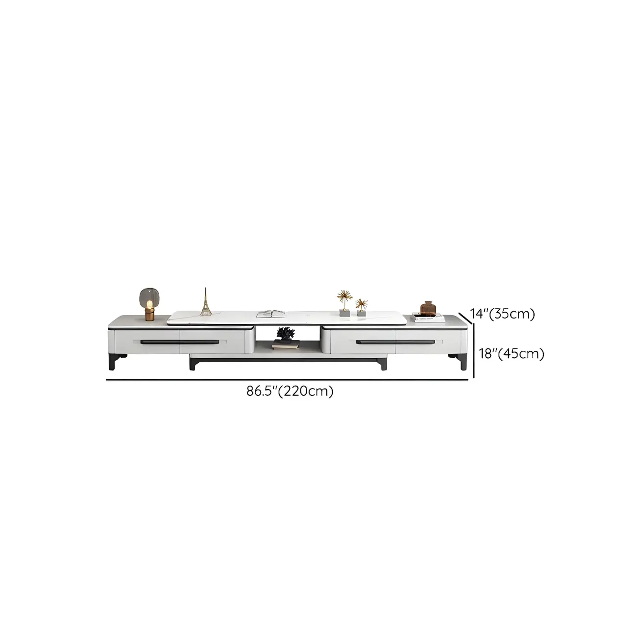 Minimalist Stone Mueble Para TV Stand with Drawers for Home #size | homeyfad