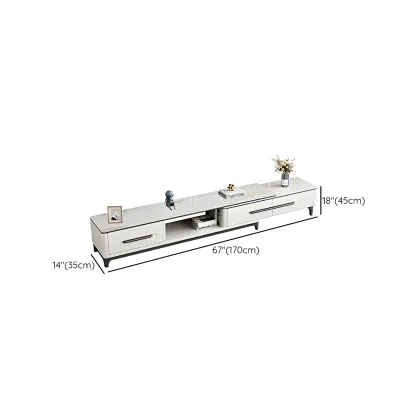 Minimalist Stone Mueble Para TV Stand with Drawers for Home Image - 9