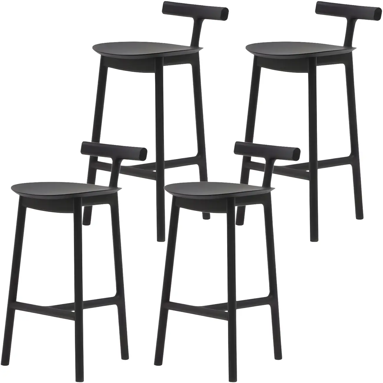 Natural Tripod Ash Wood Fabric Armless Bar Stool Image - 17 | homeyfad