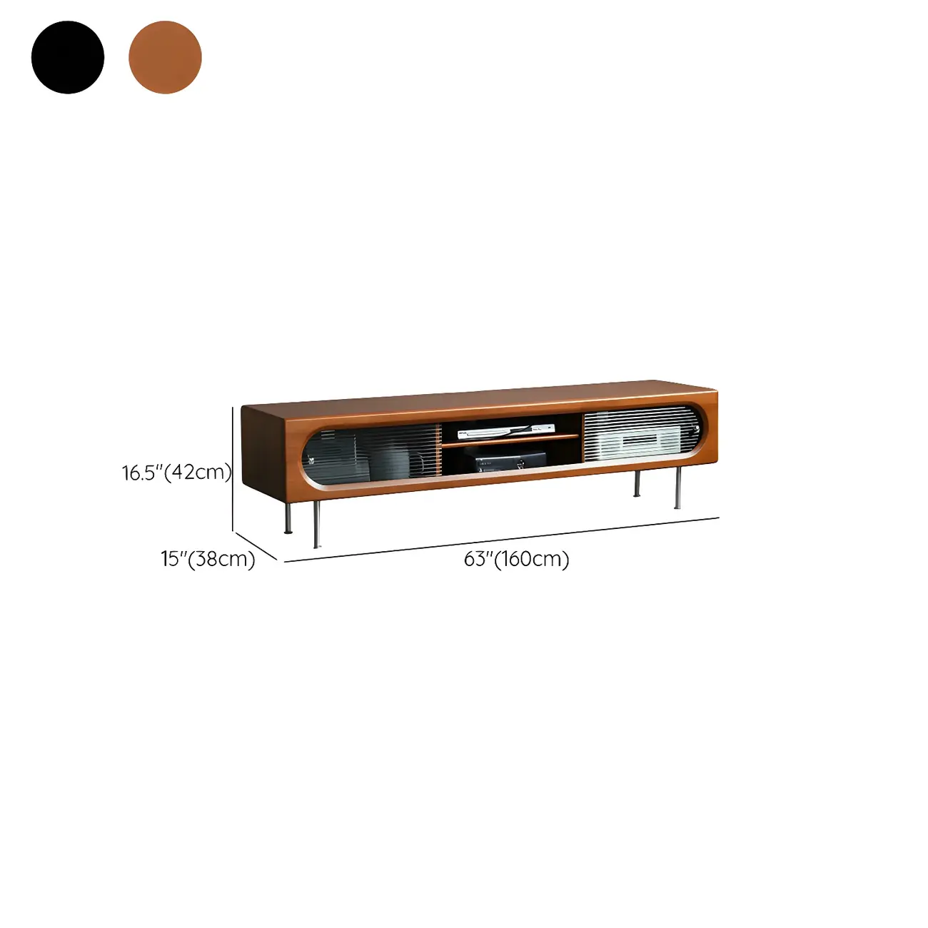 Contemporary Wood TV Stand Entertainment Center #size | homeyfad